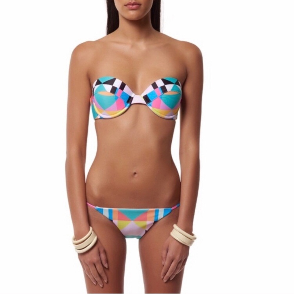 FLASH SALE Mara Hoffman aqua diamond bikini